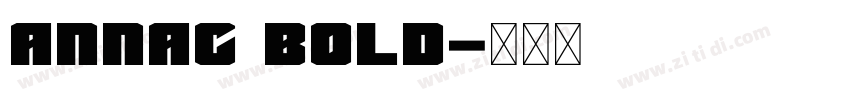 AnnaC Bold字体转换